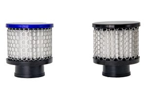 Engine Breather – Clamp-On – 1.25″ – Blue End Cap <div class="shopsku">SKU: BF10500BA</div>