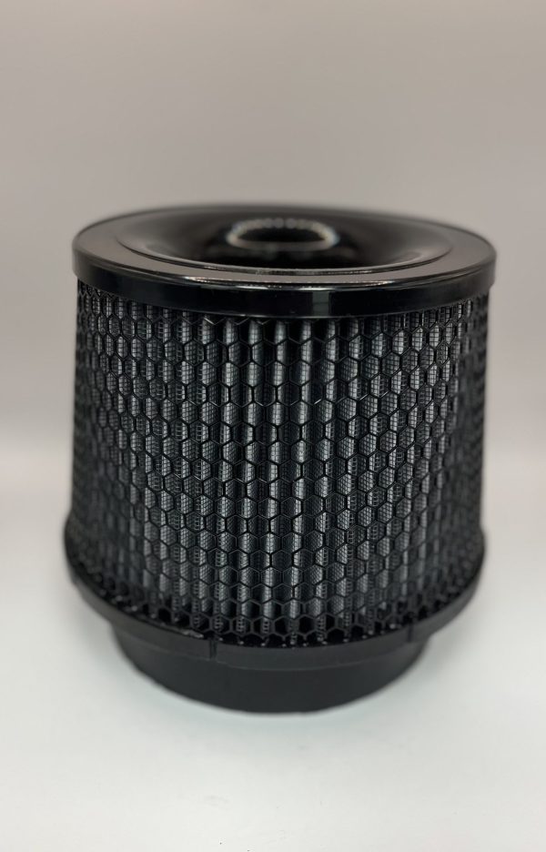 Black Hex Conical Filter 5.5" Inlet x 7.19" Dia. x 9.51" H.