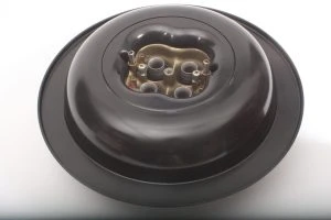 4150 4 Barrel 14" Air Cleaner Base with Direct Flow Technology - Black