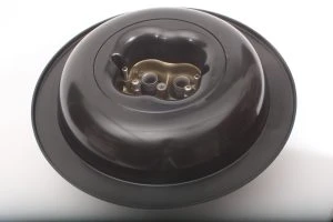 4150 4 Barrel 14" Air Cleaner Base with Direct Flow Technology - Black