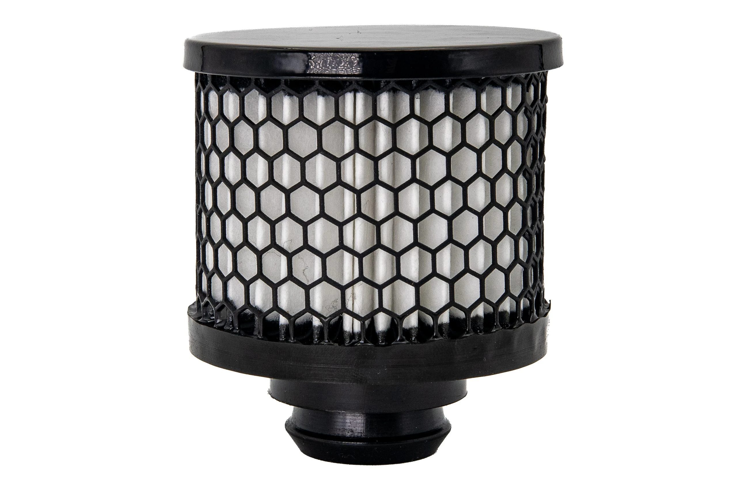 Engine Breather - Push-In - 1.25" - Black End Cap