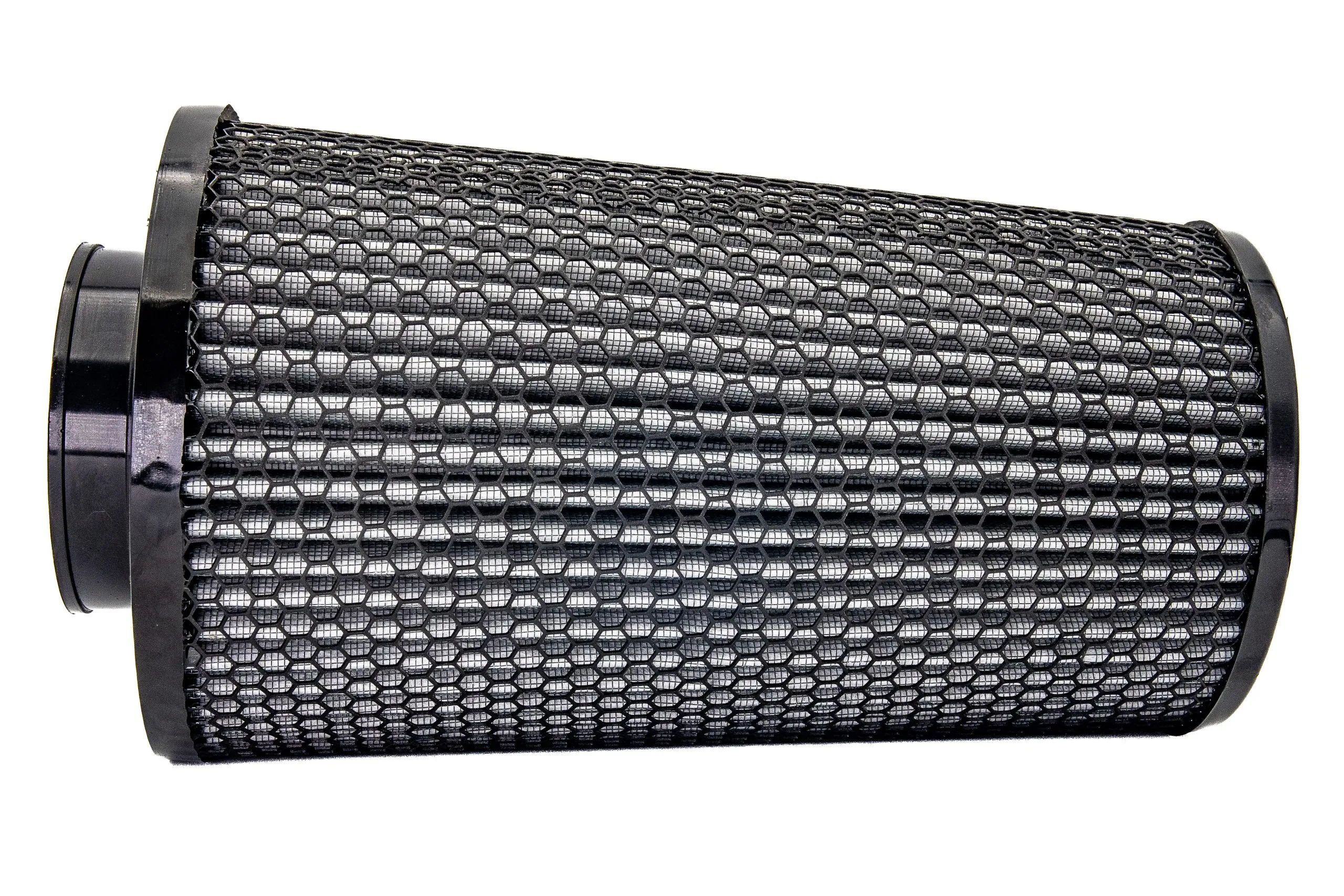Black Hex Conical Filter 3" Inlet x 6.25" Dia. x 10.93" H.