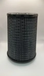 Black Hex Conical Filter 4" Inlet x 7.25" Dia. x 9" H.