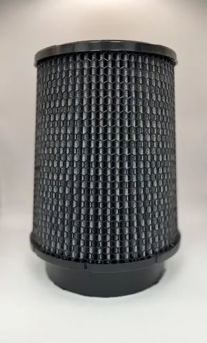Black Hex Conical Filter 5.5" Inlet x 7.19" Dia. x 6.5" H.