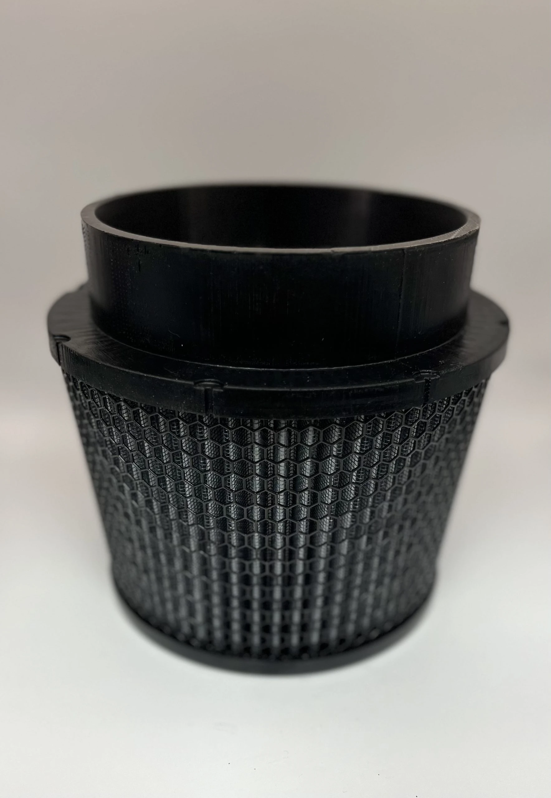 Black Hex Conical Filter 5.5" Inlet x 7.19" Dia. x 9.51" H. - Image 2