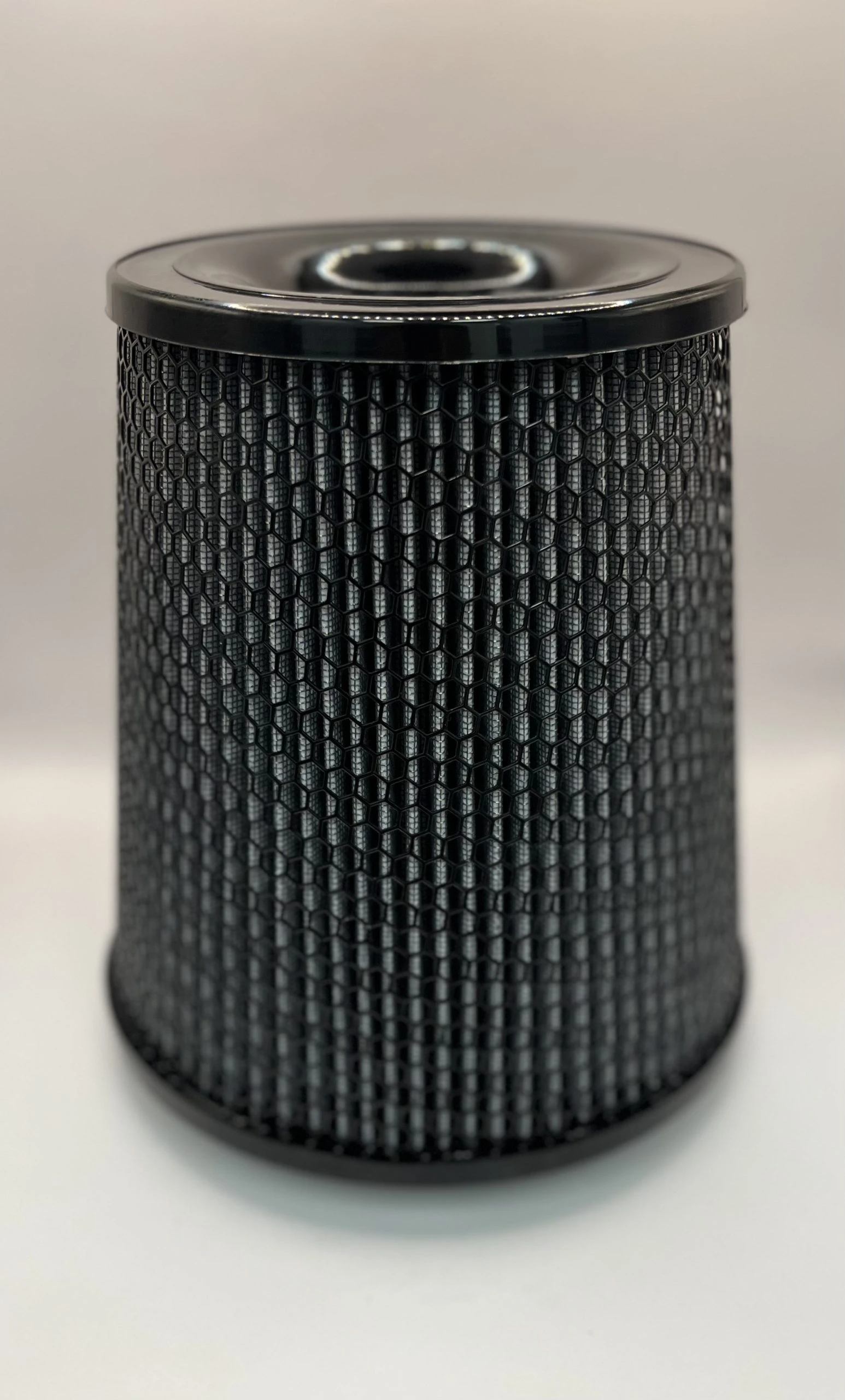 Black Hex Conical Filter 5" Inlet x 7" Dia. x 9" H.