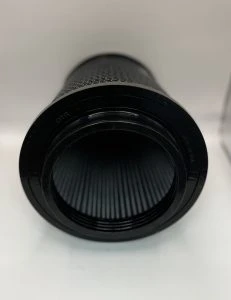 Black Hex Conical Filter 5.5" Inlet x 8.5" Dia. x 7" H.