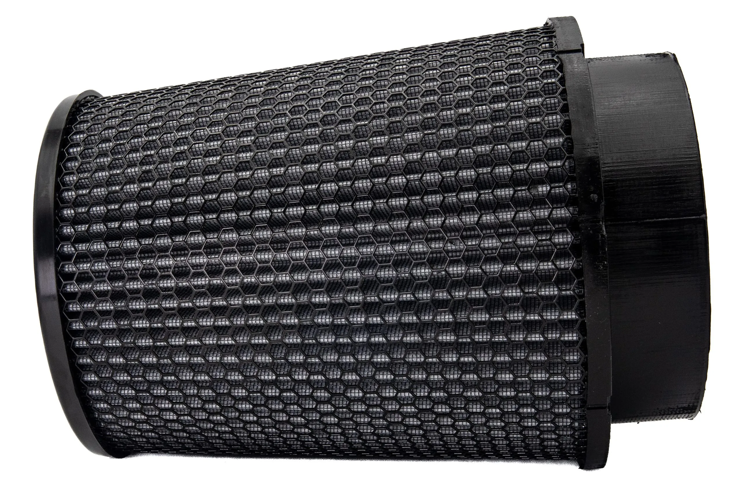 Black Hex Conical Filter 3" Inlet x 6.25" Dia. x 6.93" H.