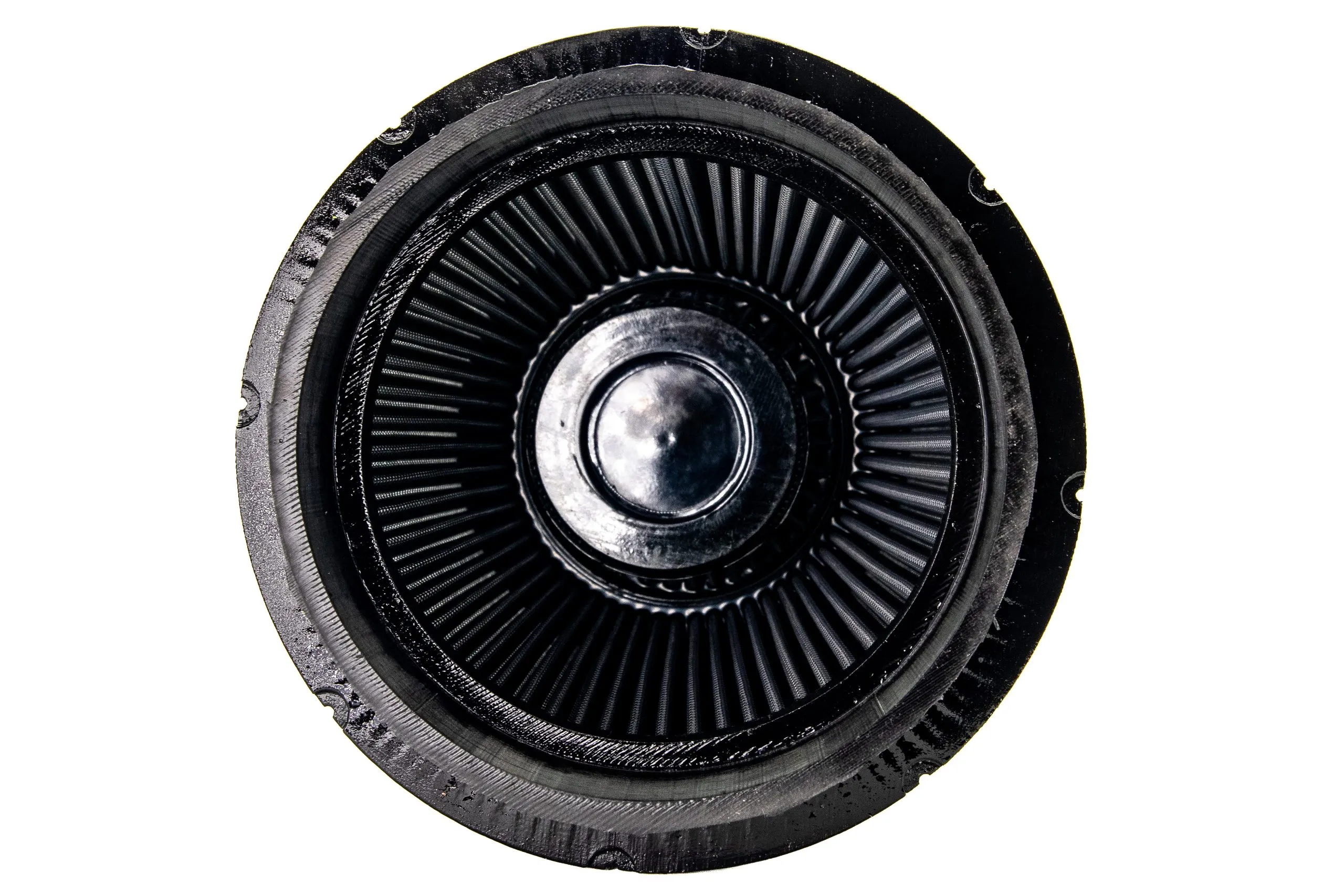 Black Hex Conical Filter 3" Inlet x 6.25" Dia. x 9" H. - Image 2