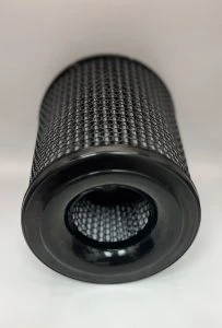 Black Hex Conical Filter 3.5" Inlet x 6" Dia. x 8.5" H.