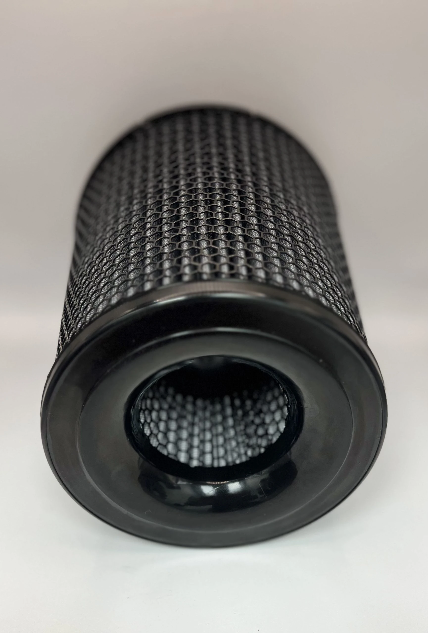 Black Hex Conical Filter 4" Inlet x 6" Dia. x 6.25" H.