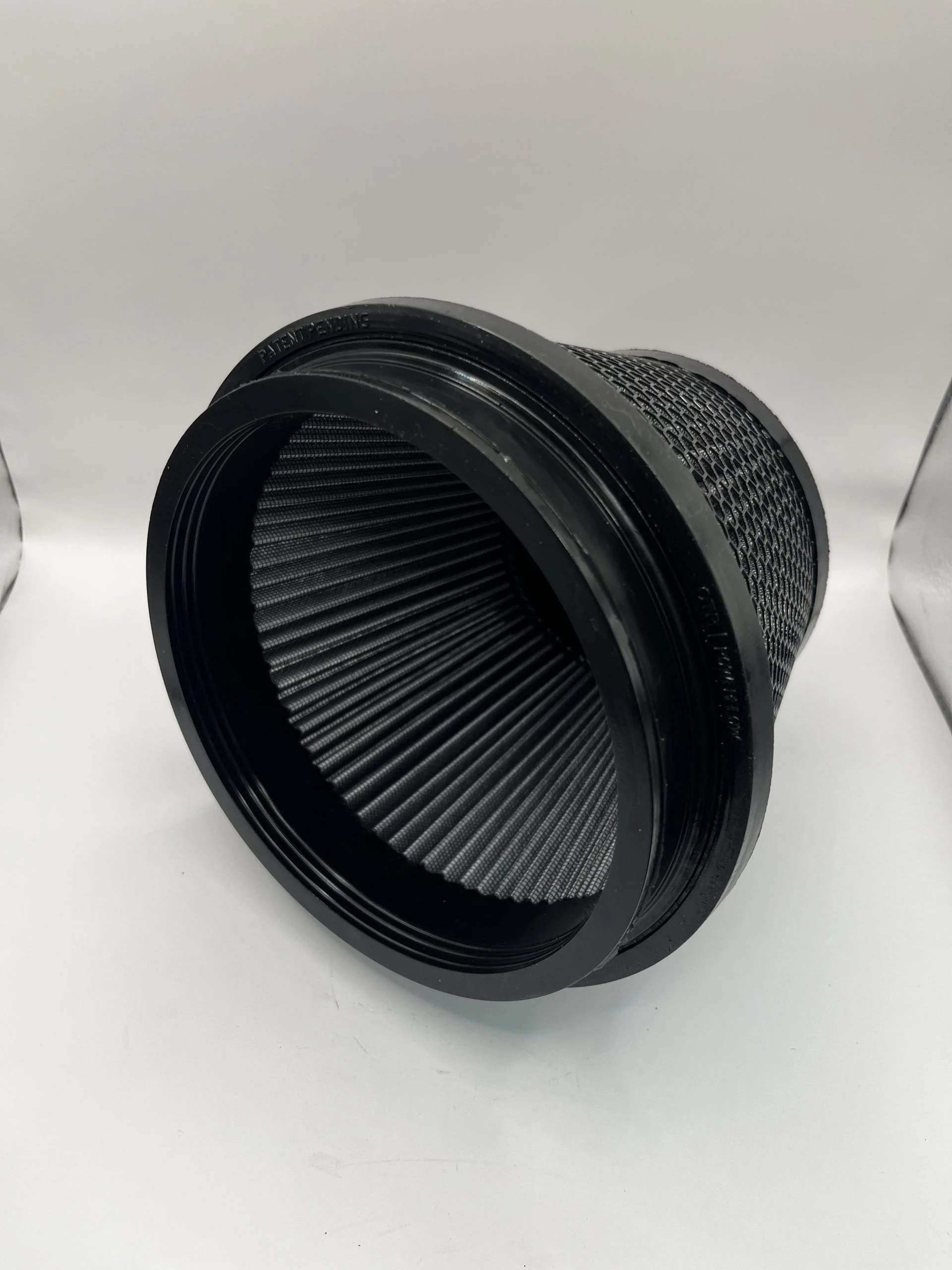Black Hex Conical Filter 6" Inlet x 7.61" Dia. x 6.32" H. - Image 2