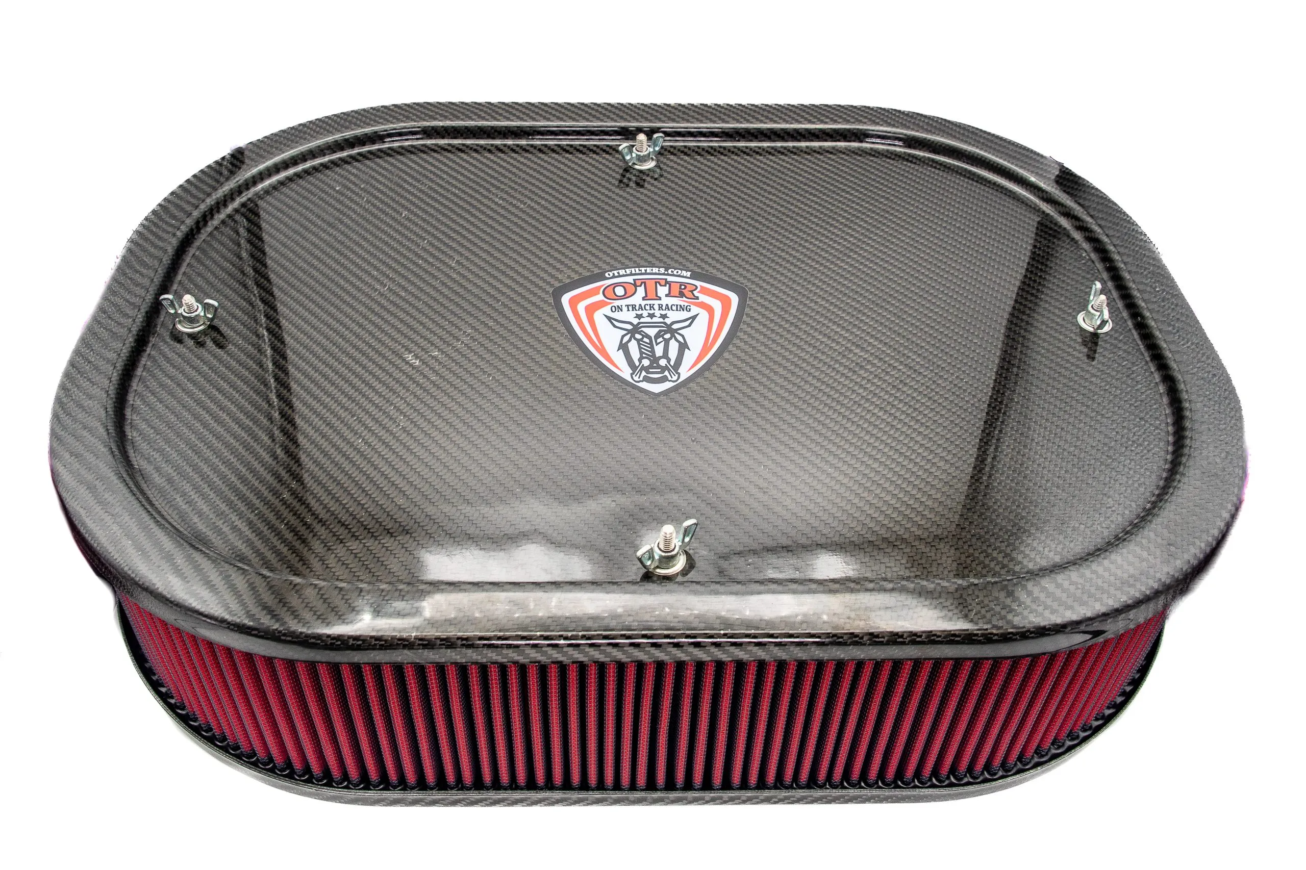 Sprint Car Filter System With Carbon Fibre Lids - 5.0” Filter - Image 2